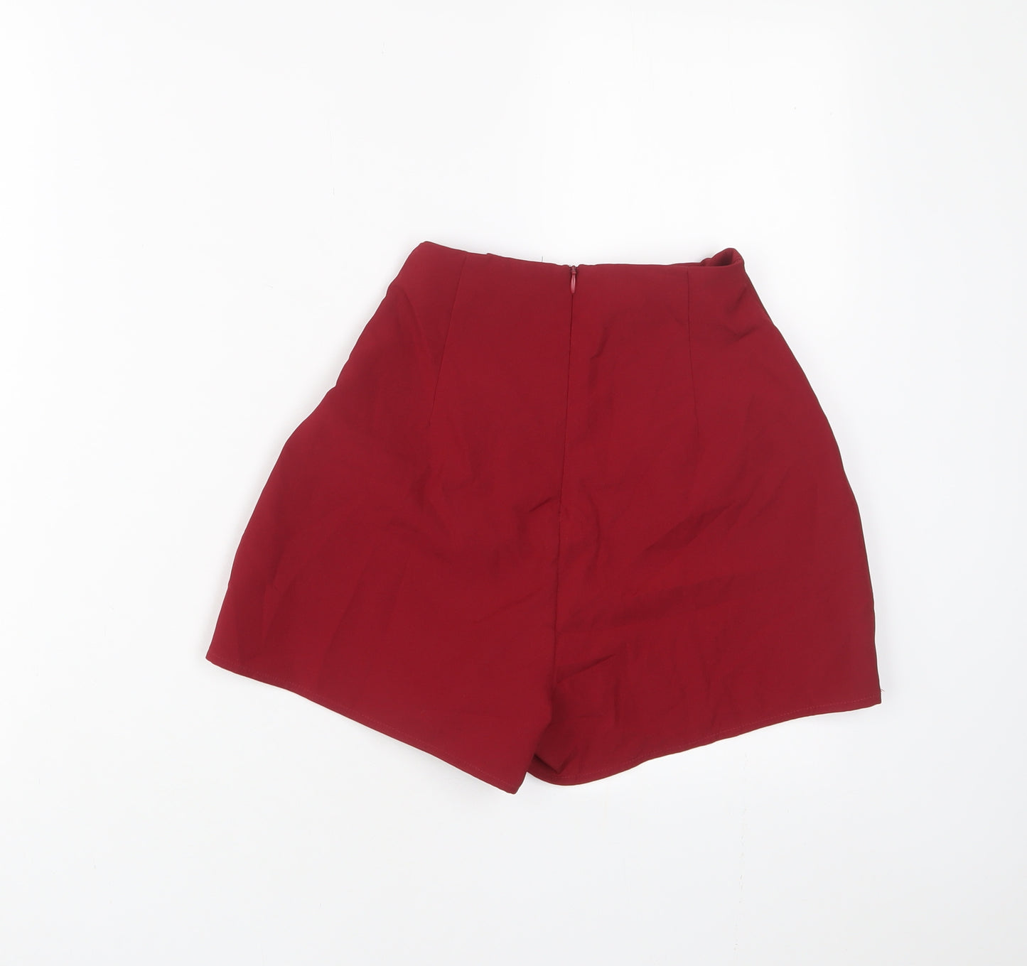 Missguided Womens Red Polyester Sailor Shorts Size 6 L3 in Regular Zip - Buttons