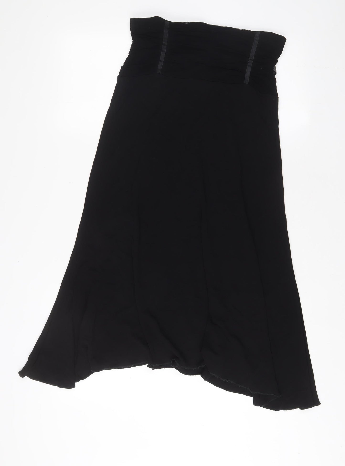 Per Una Womens Black Polyester A-Line Skirt Size 10