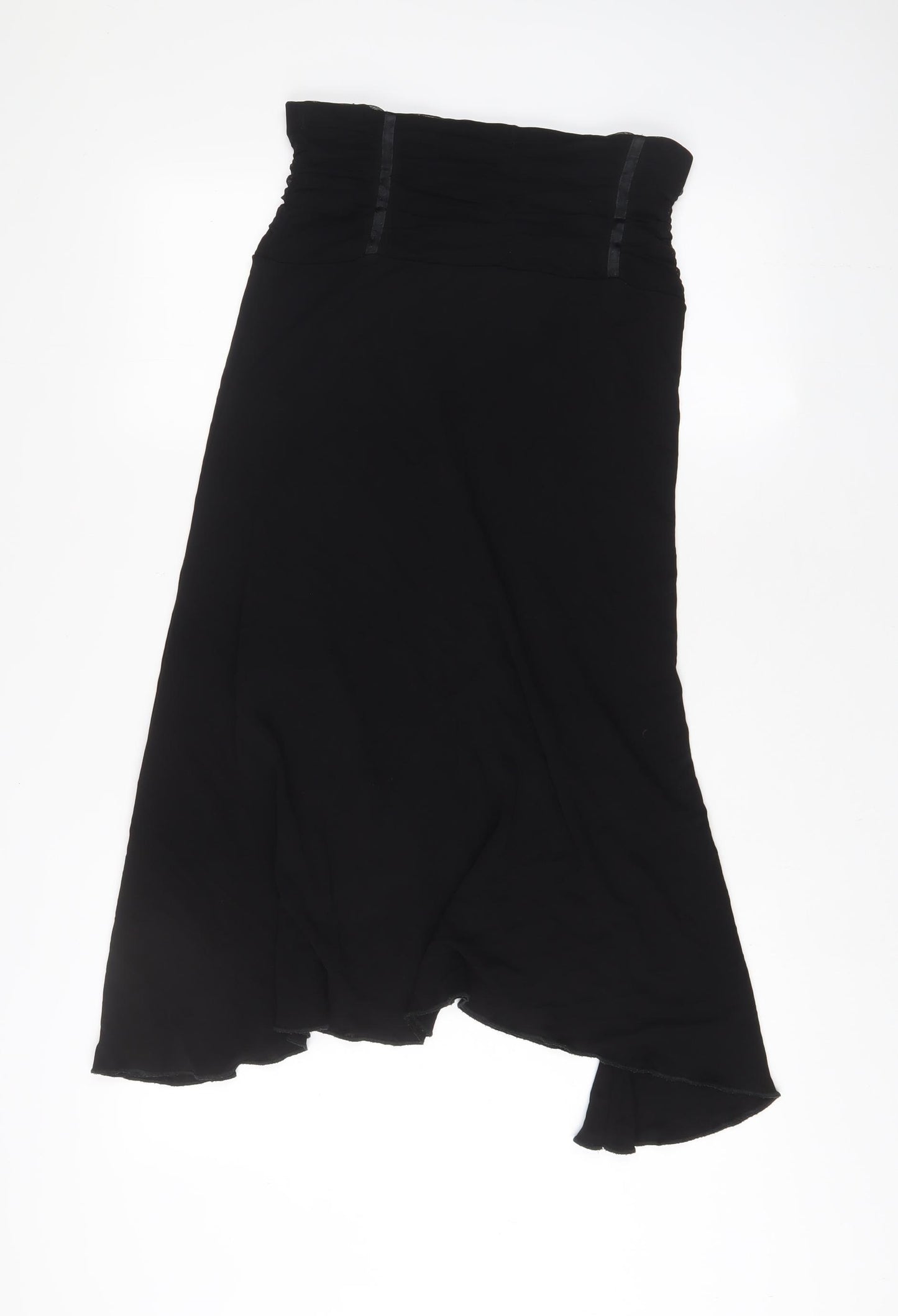 Per Una Womens Black Polyester A-Line Skirt Size 10