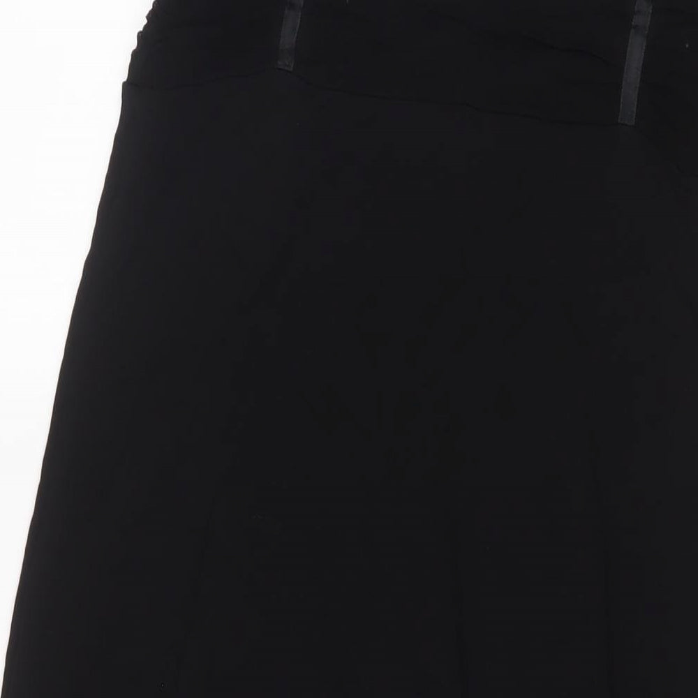 Per Una Womens Black Polyester A-Line Skirt Size 10