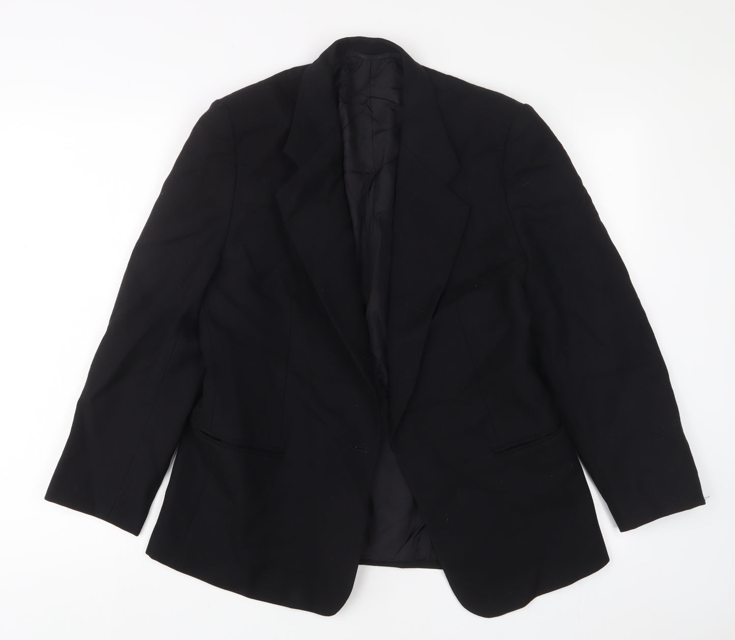 Austin Reed Womens Black Jacket Blazer Size 14 Button