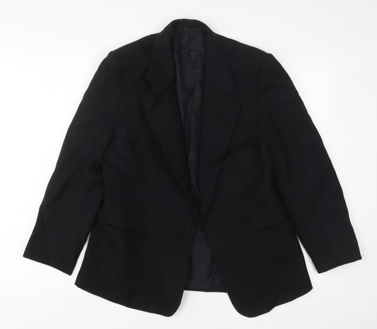 Austin Reed Womens Black Jacket Blazer Size 14 Button