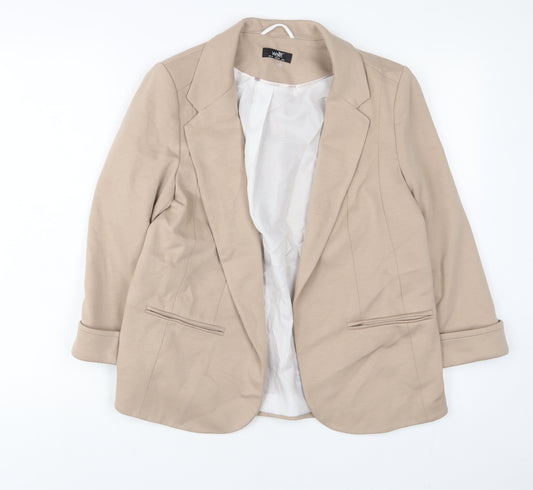 Wallis Womens Beige Jacket Blazer Size 10 - Open