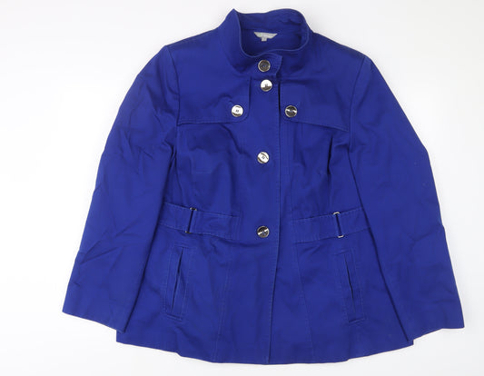 Marks and Spencer Womens Blue Jacket Size 22 Button