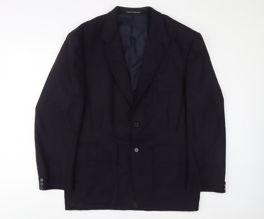 Paul Smith Mens Blue Wool Jacket Suit Jacket Size 44 Regular