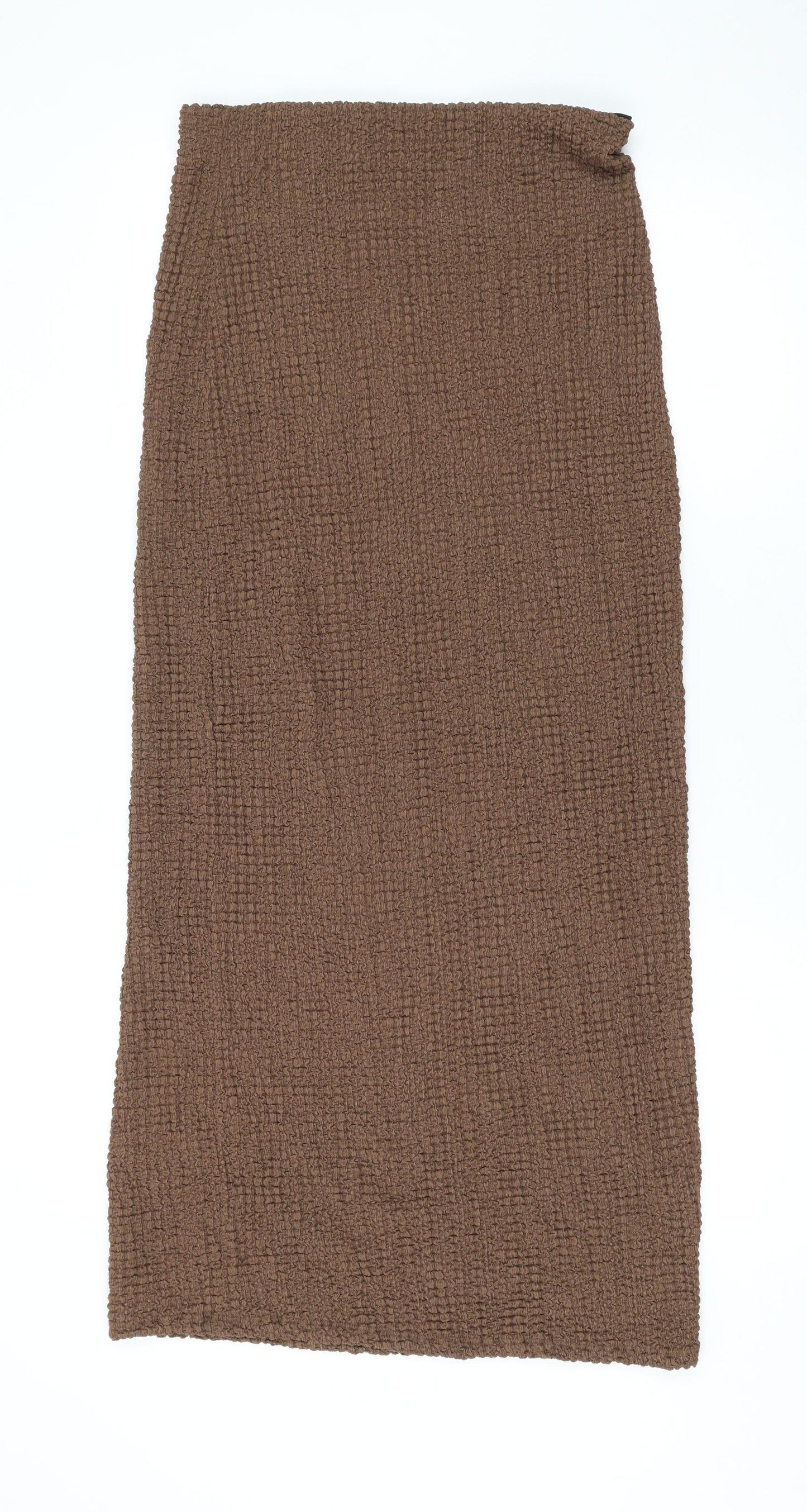 Marks and Spencer Womens Brown Polyester Maxi Skirt Size 12