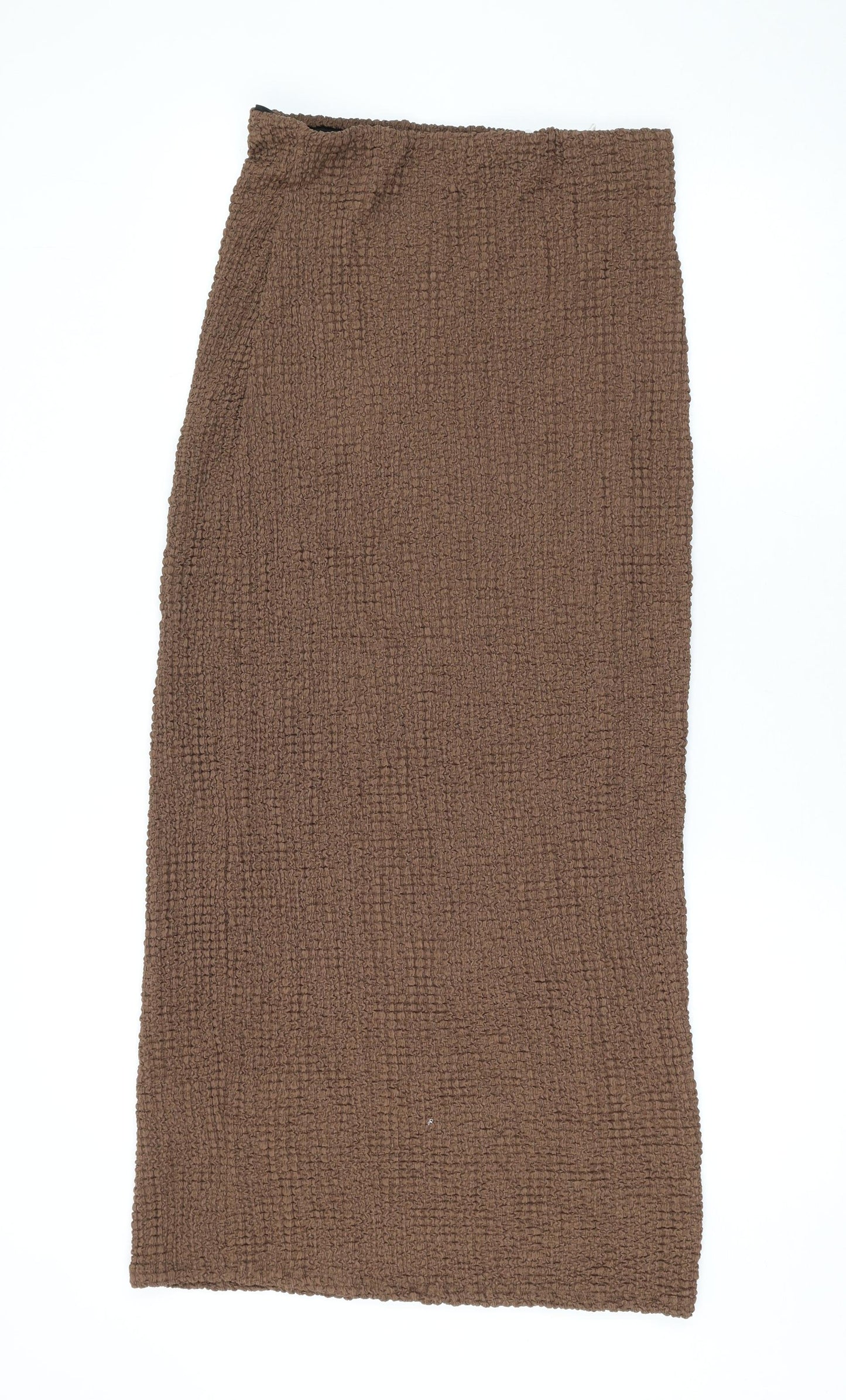 Marks and Spencer Womens Brown Polyester Maxi Skirt Size 12