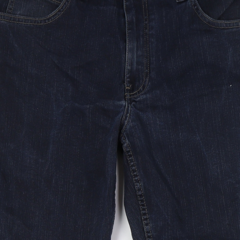 Pierre Cardin Mens Blue Cotton Straight Jeans Size 36 in L31 in Regular Tie