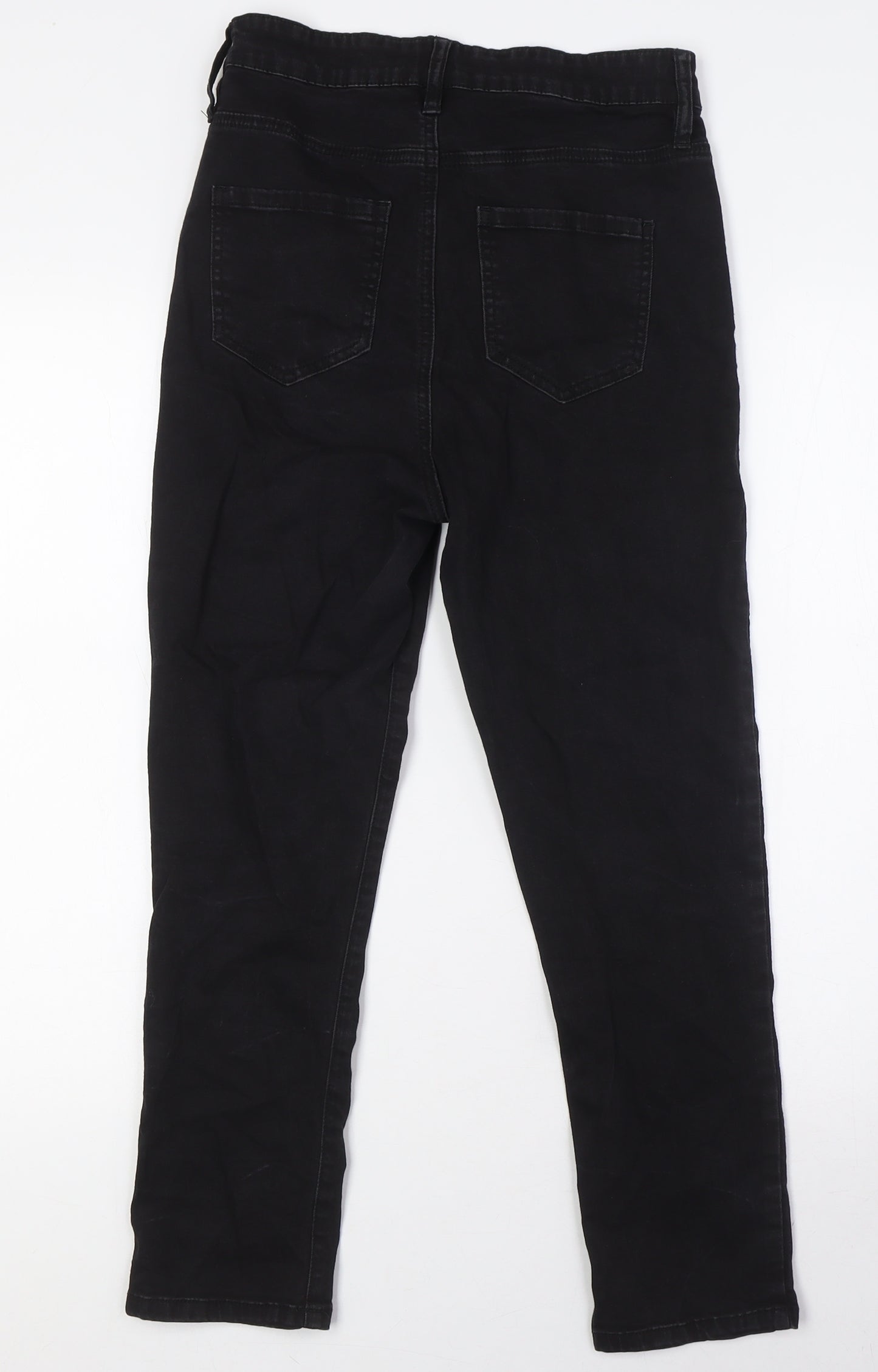 Oasis Womens Black Cotton Skinny Jeans Size 10 L25 in Regular Zip