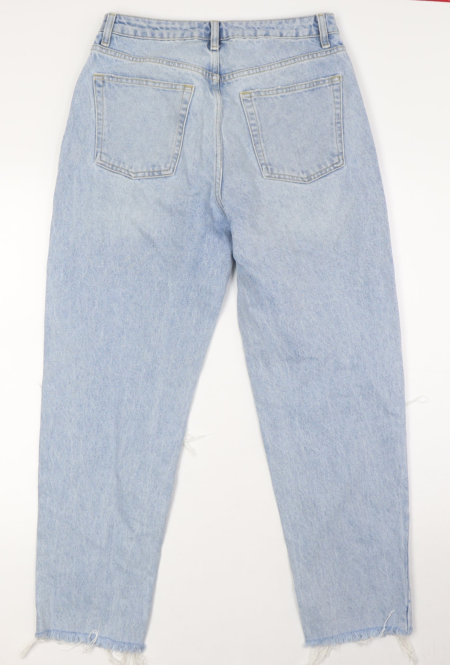 Very Womens Blue Cotton Jegging Jeans Size 10 L28 in Regular Zip - Raw Hem