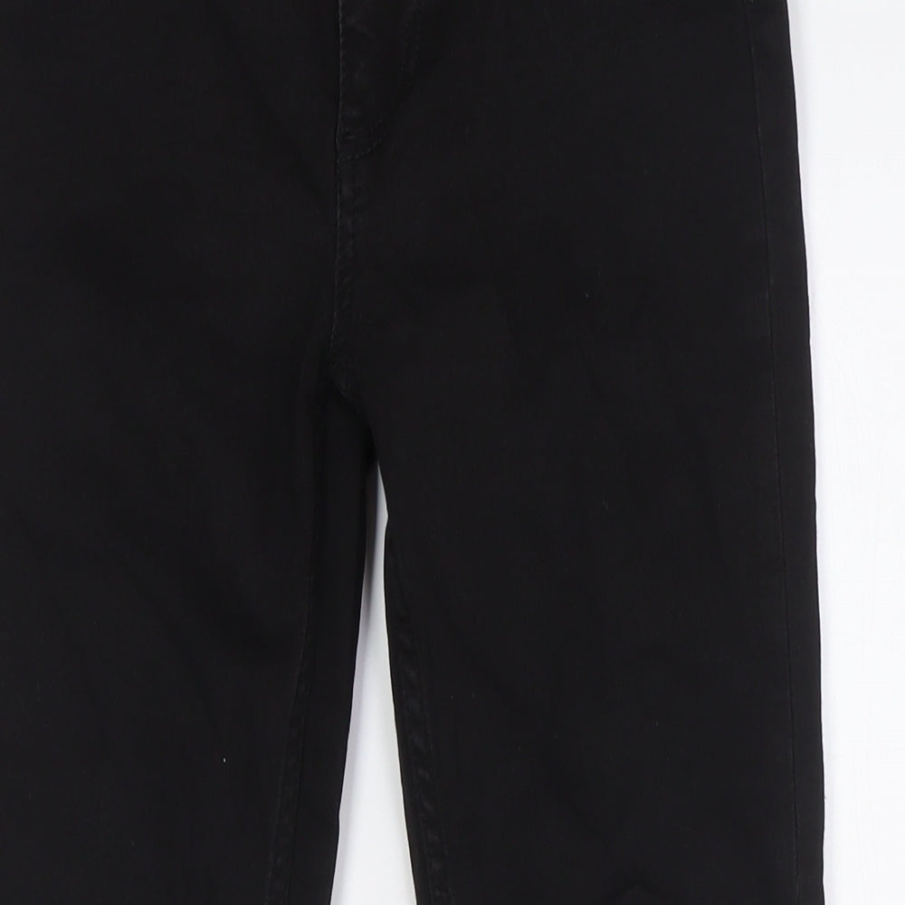 French Connection Womens Black Cotton Skinny Jeans Size 8 L28 in Regular Zip