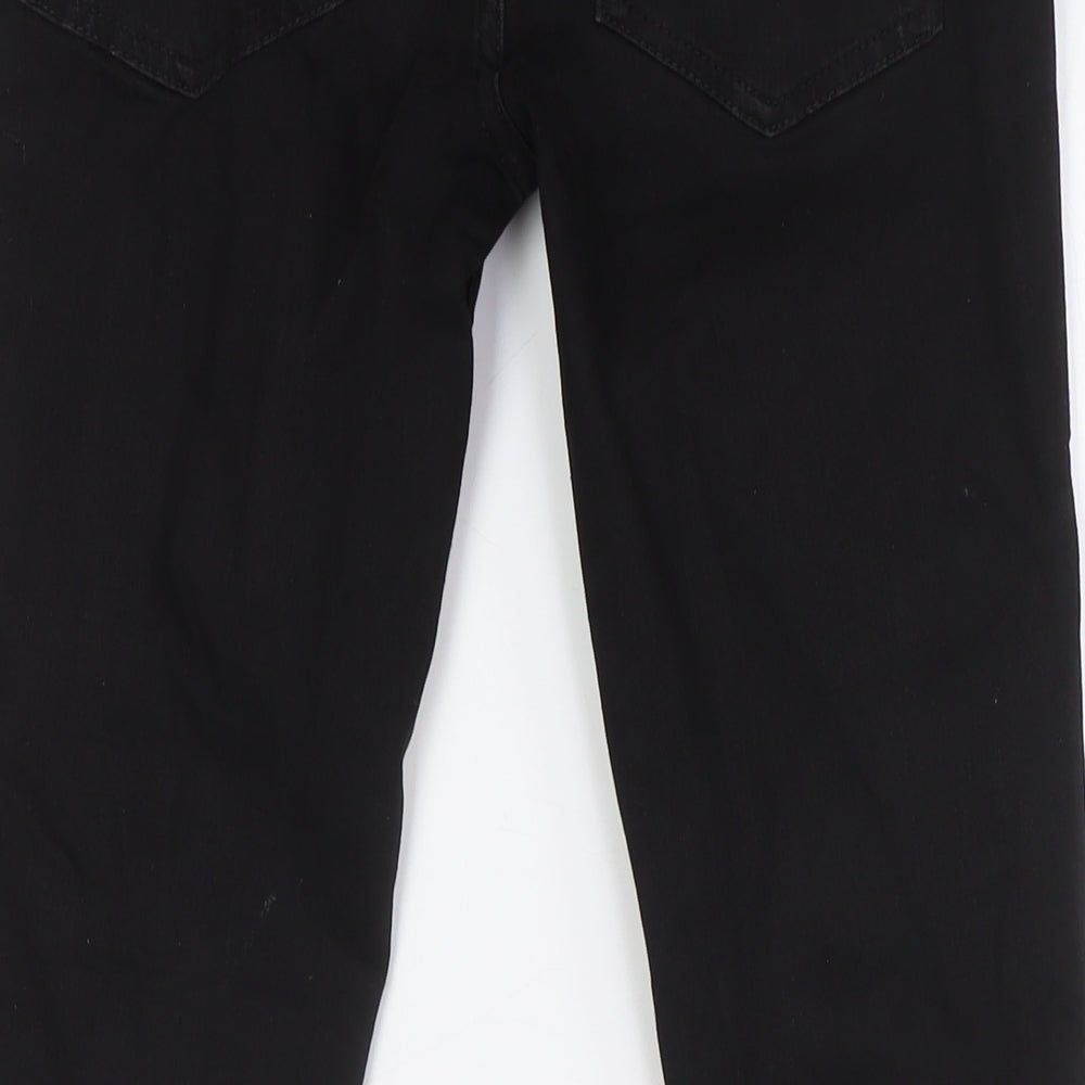 French Connection Womens Black Cotton Skinny Jeans Size 8 L28 in Regular Zip