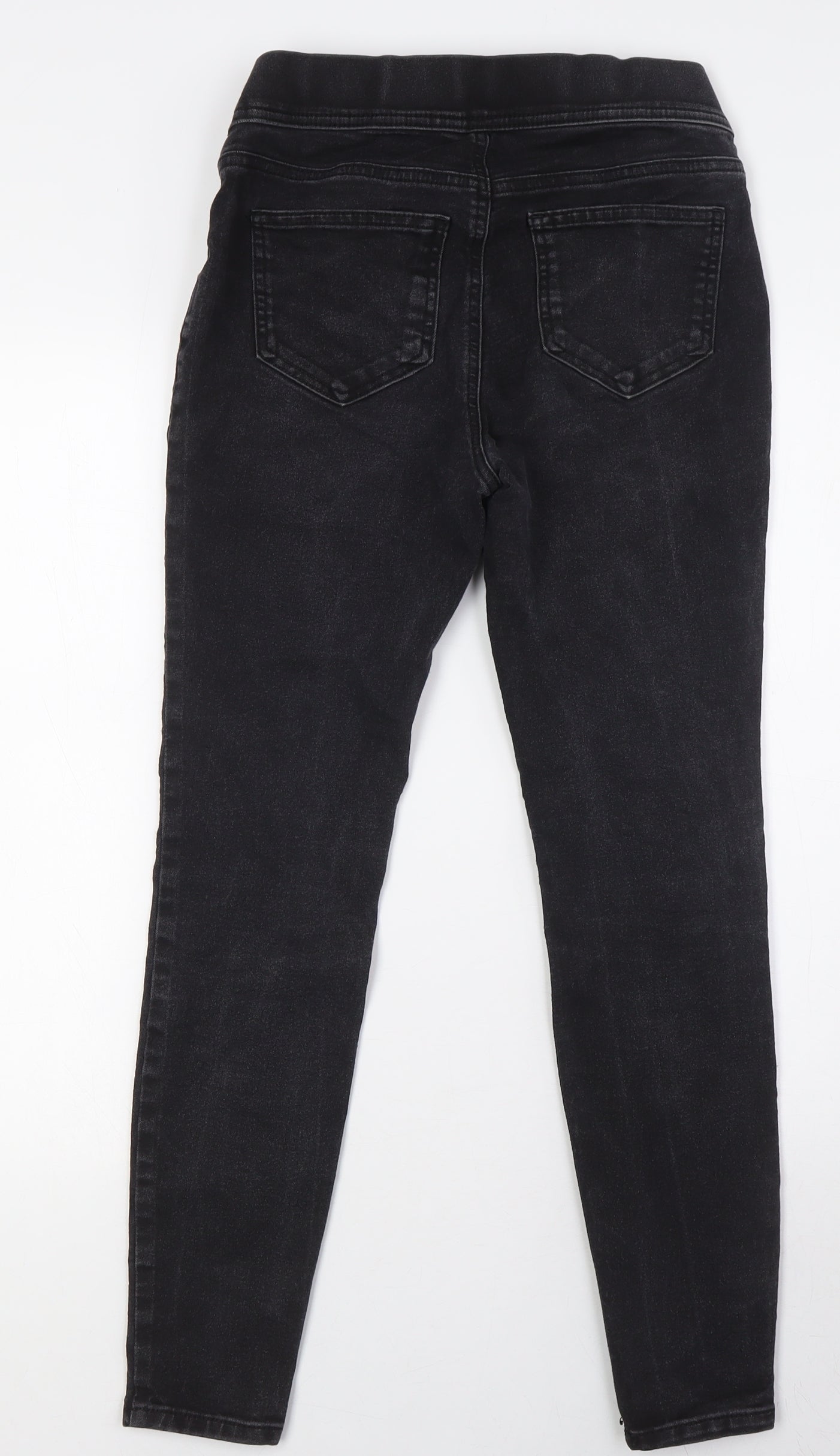 TU Womens Black Cotton Jegging Jeans Size 10 L27 in Regular