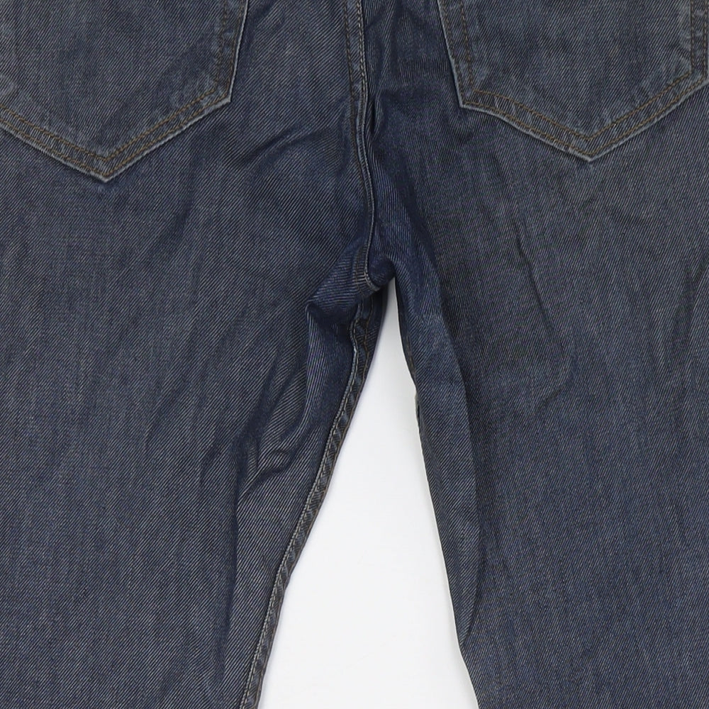 Autograph Mens Blue Cotton Straight Jeans Size 36 in L29 in Regular Zip