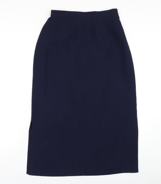 Jumper Womens Blue Polyester Straight & Pencil Skirt Size 12 Zip