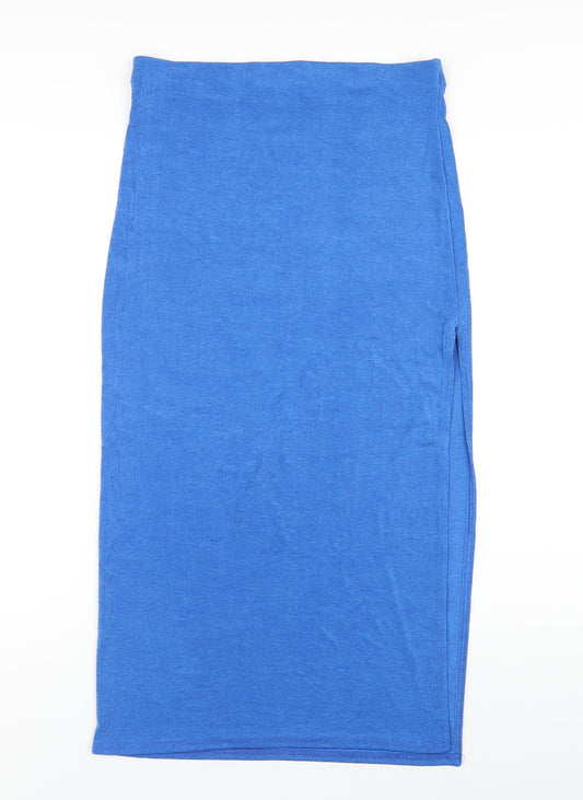 In the Style Womens Blue Polyester Straight & Pencil Skirt Size 14