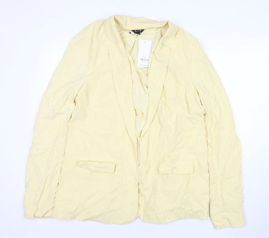 LTS Womens Yellow Jacket Blazer Size 12