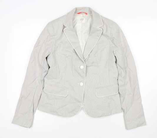 Gap Womens Grey Jacket Blazer Size 6 Button