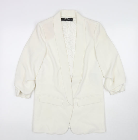 Zara Womens White Jacket Blazer Size XS