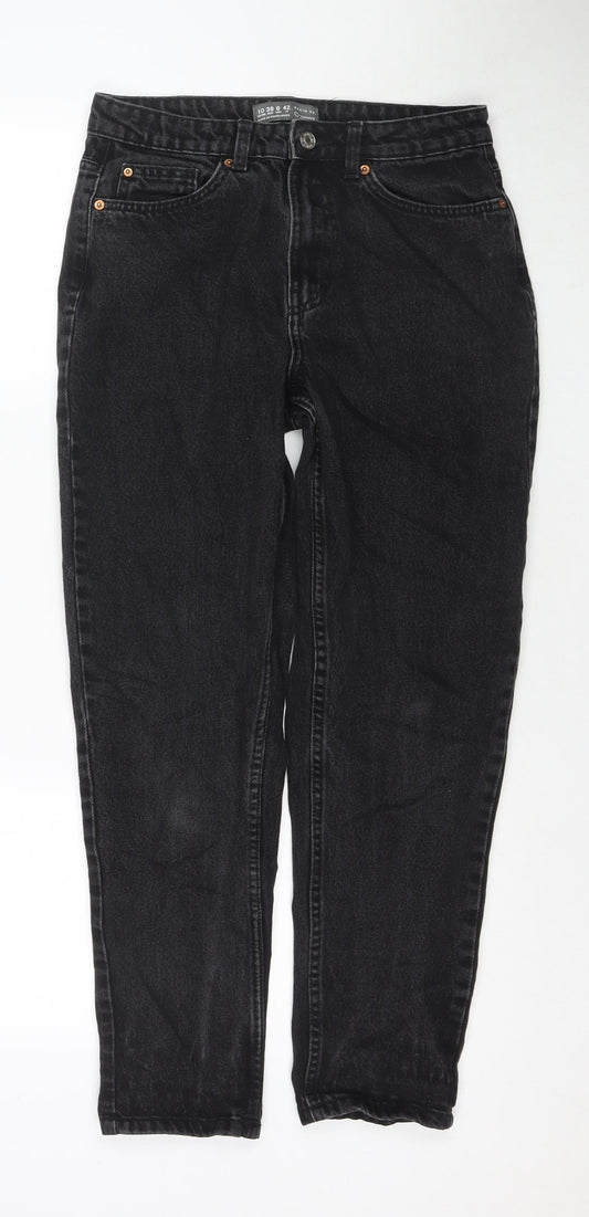 Denim & Co. Womens Black Cotton Skinny Jeans Size 10 L26 in Regular Zip