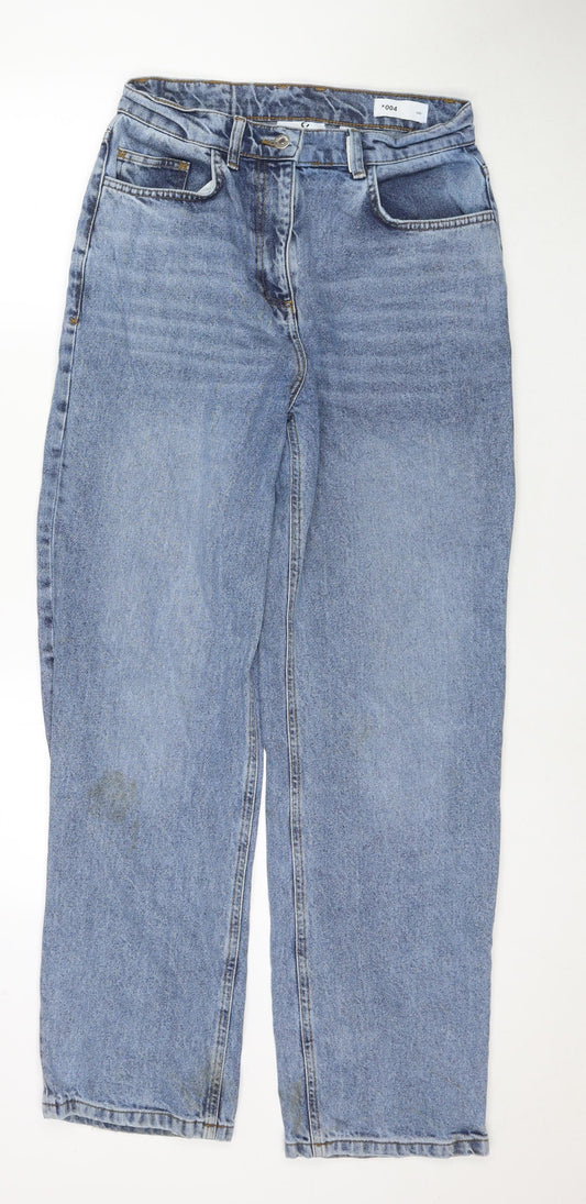 COLLUSION Mens Blue Cotton Straight Jeans Size 28 in L32 in Regular Zip