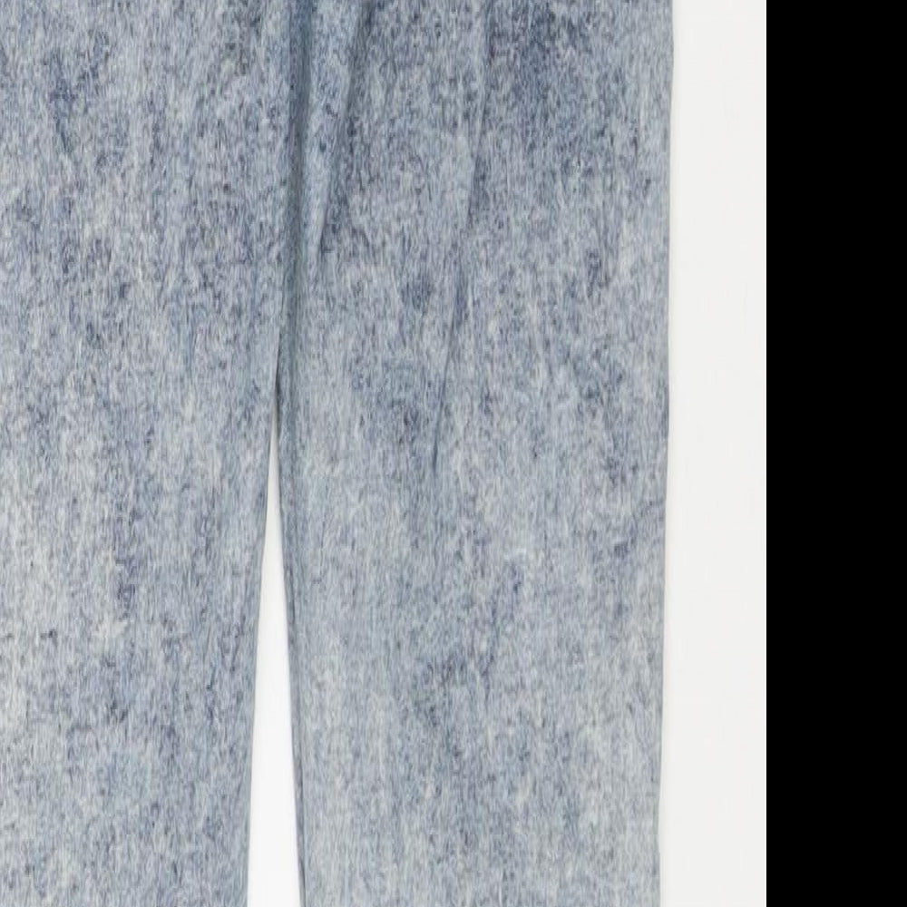 River Island Womens Blue Cotton Skinny Jeans Size 12 L30 in Regular Zip