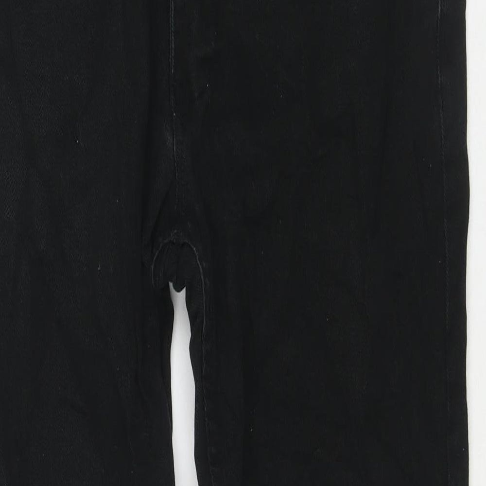 Denim & Co. Mens Black Cotton Straight Jeans Size 36 in L30 in Regular Zip