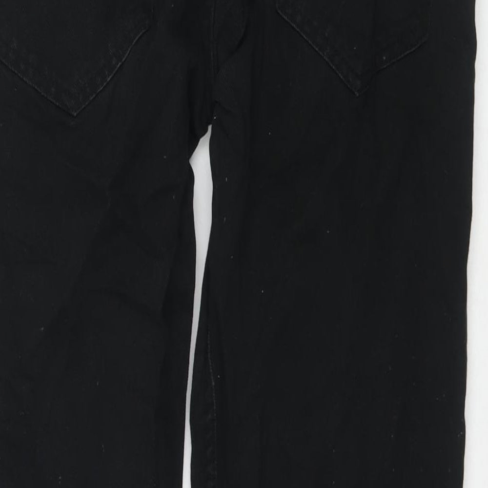 Denim & Co. Mens Black Cotton Straight Jeans Size 36 in L30 in Regular Zip