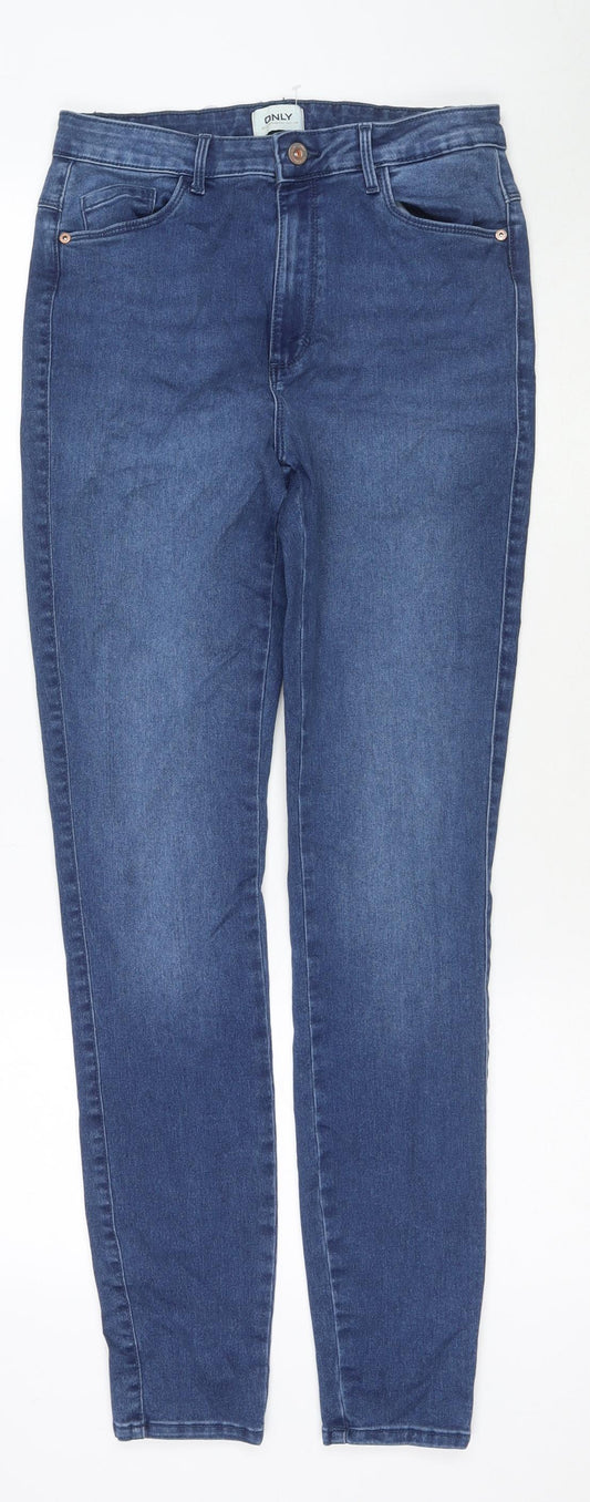 Only Womens Blue Cotton Skinny Jeans Size 28 in L32 in Regular Zip