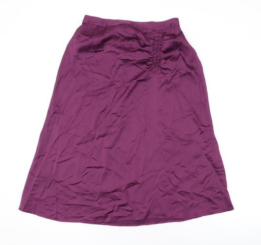 VERO MODA Womens Purple Polyester Swing Skirt Size S