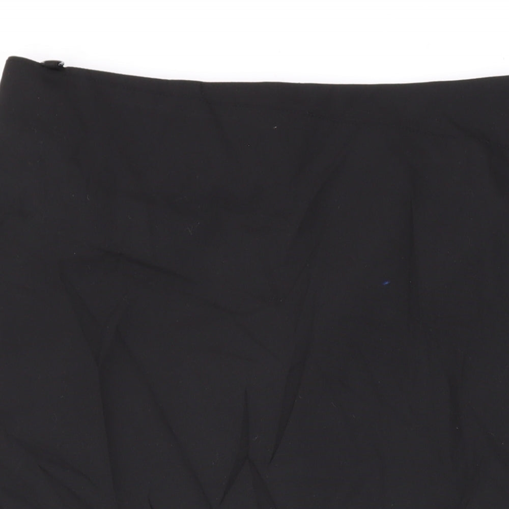 Incorporatewear Womens Black Polyester Straight & Pencil Skirt Size 12 Zip