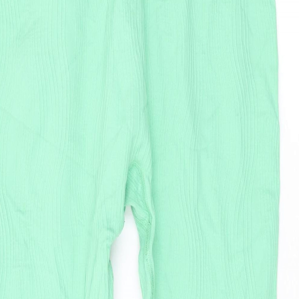 H&M Womens Green Polyamide Compression Leggings Size M L23 in Regular Pullover