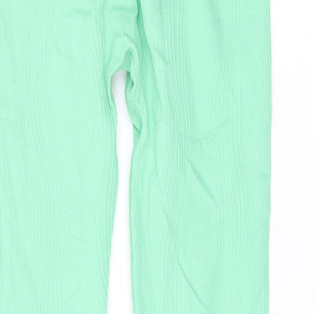 H&M Womens Green Polyamide Compression Leggings Size M L23 in Regular Pullover