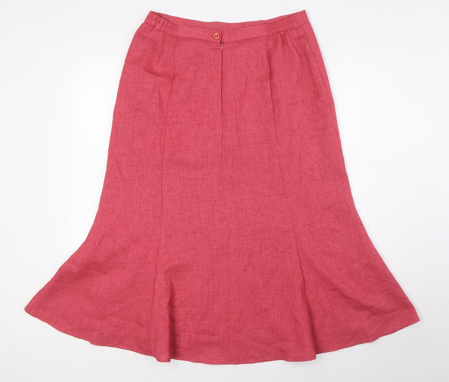 Eastex Womens Pink Polyester A-Line Skirt Size 12 Zip