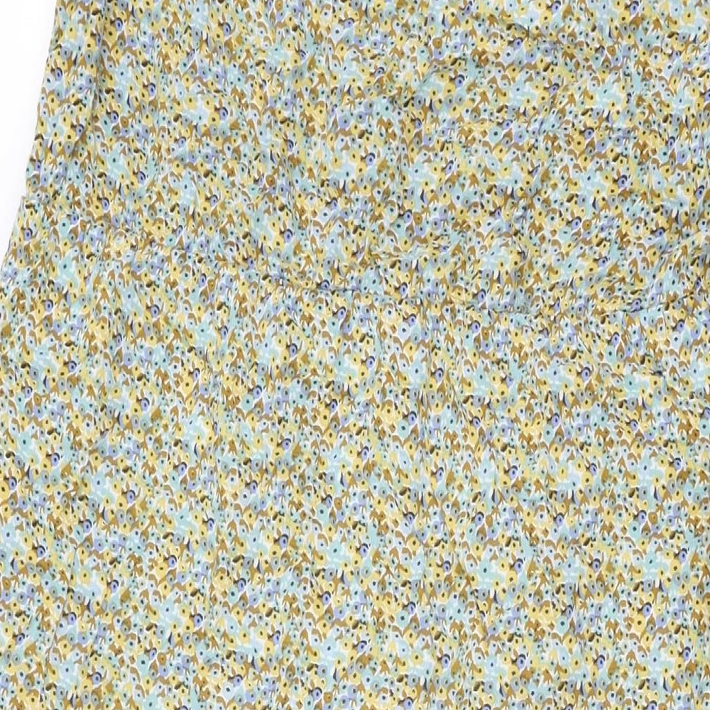 Scotch & Soda Womens Multicoloured Floral Cotton Maxi Size L V-Neck Tie