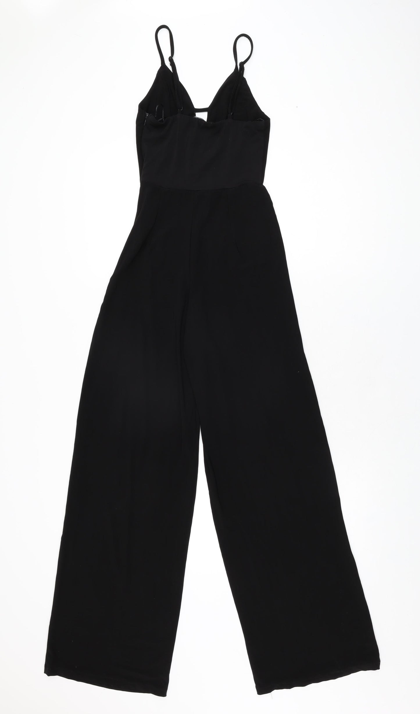 New Look Womens Black Polyester Jumpsuit One-Piece Size 6 L31 in Zip