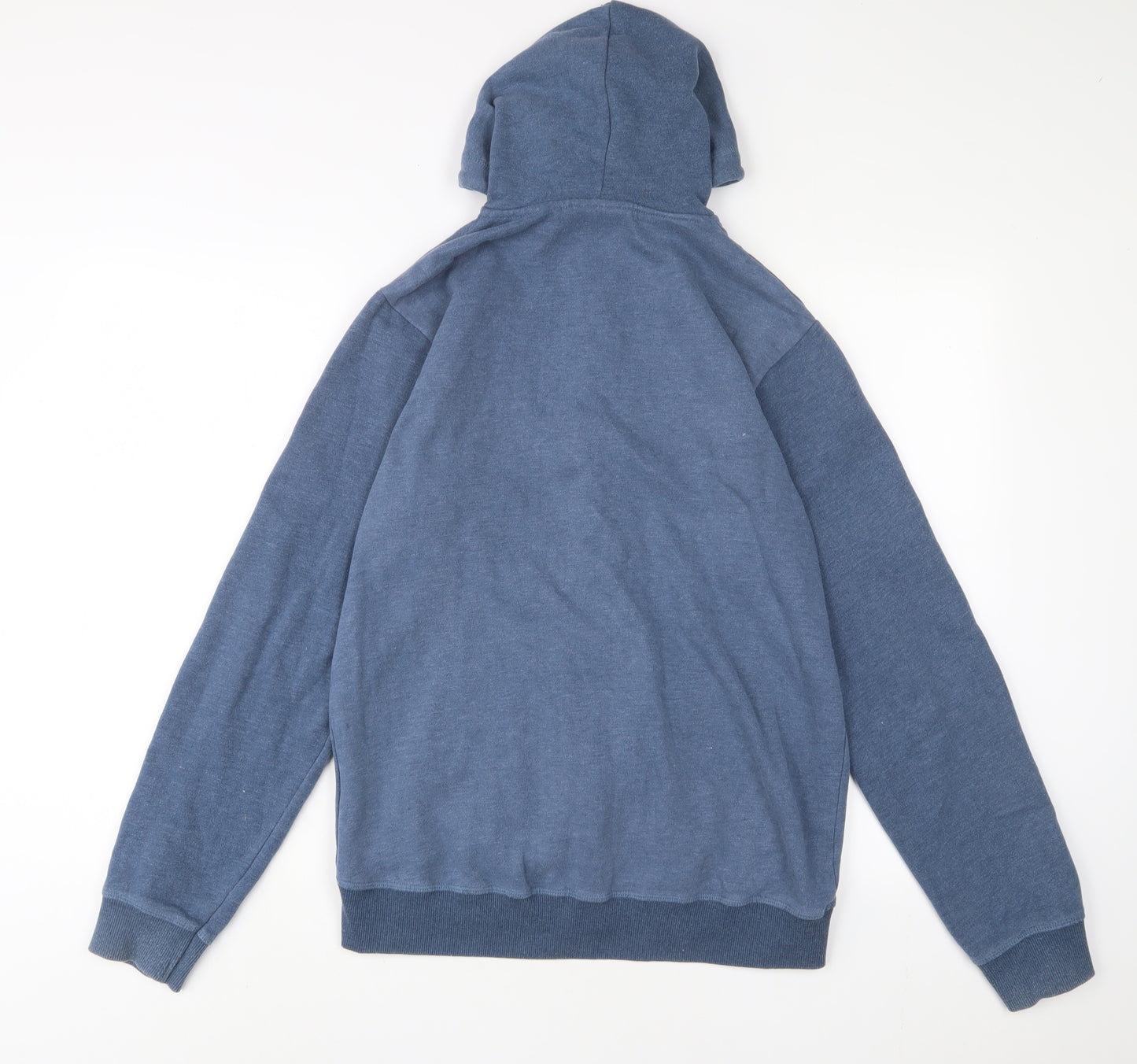 TOG24 Mens Blue Cotton Full Zip Hoodie Size S