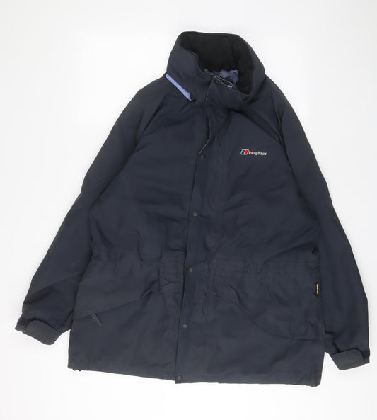 Berghaus Womens Blue Jacket Coat Size 18 Zip - Zip Pockets