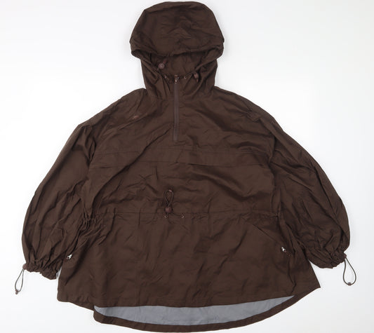 Descente Womens Brown Jacket Size XS Zip - Logo