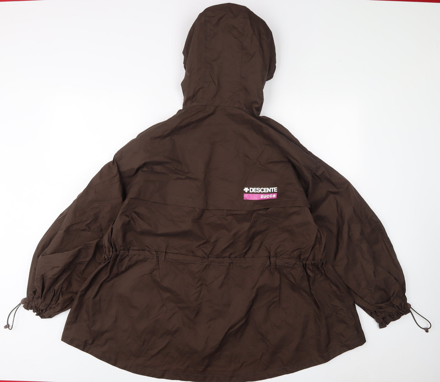 Descente Womens Brown Jacket Size XS Zip - Logo