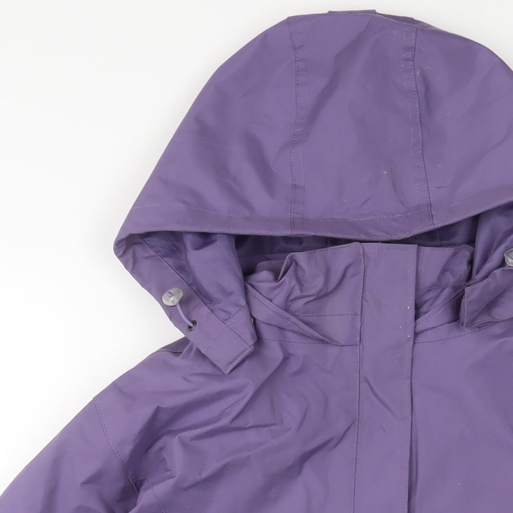 Peter Storm Womens Purple Jacket Coat Size 14 Zip - Logo, Embroided, Zip Pockets