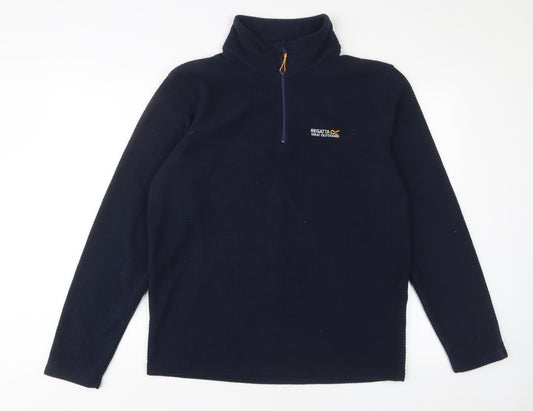 Regatta Mens Blue Polyester Pullover Sweatshirt Size M - 1/4 Zip