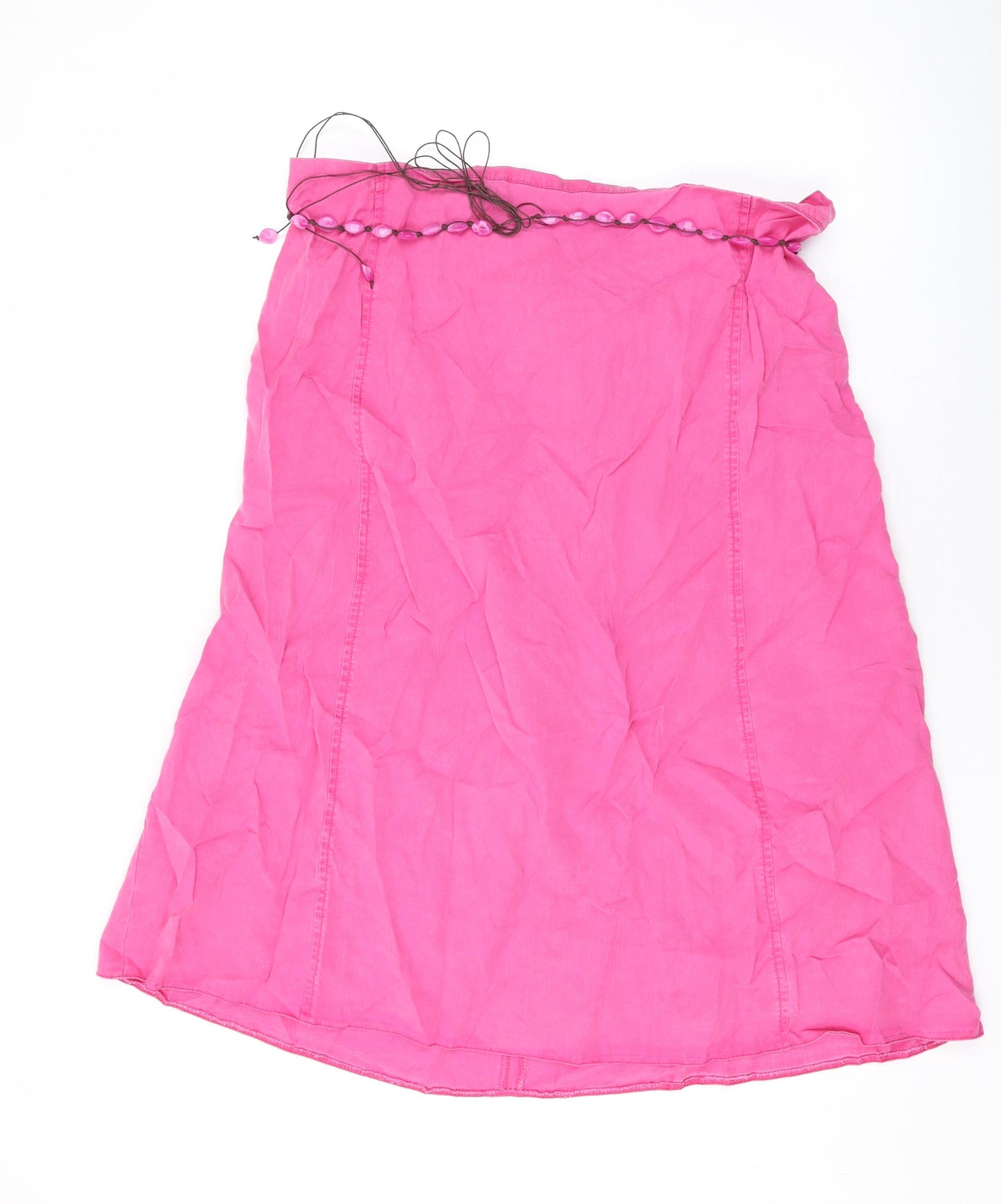 Ann Harvey Womens Pink Polyester Swing Skirt Size 24 Zip