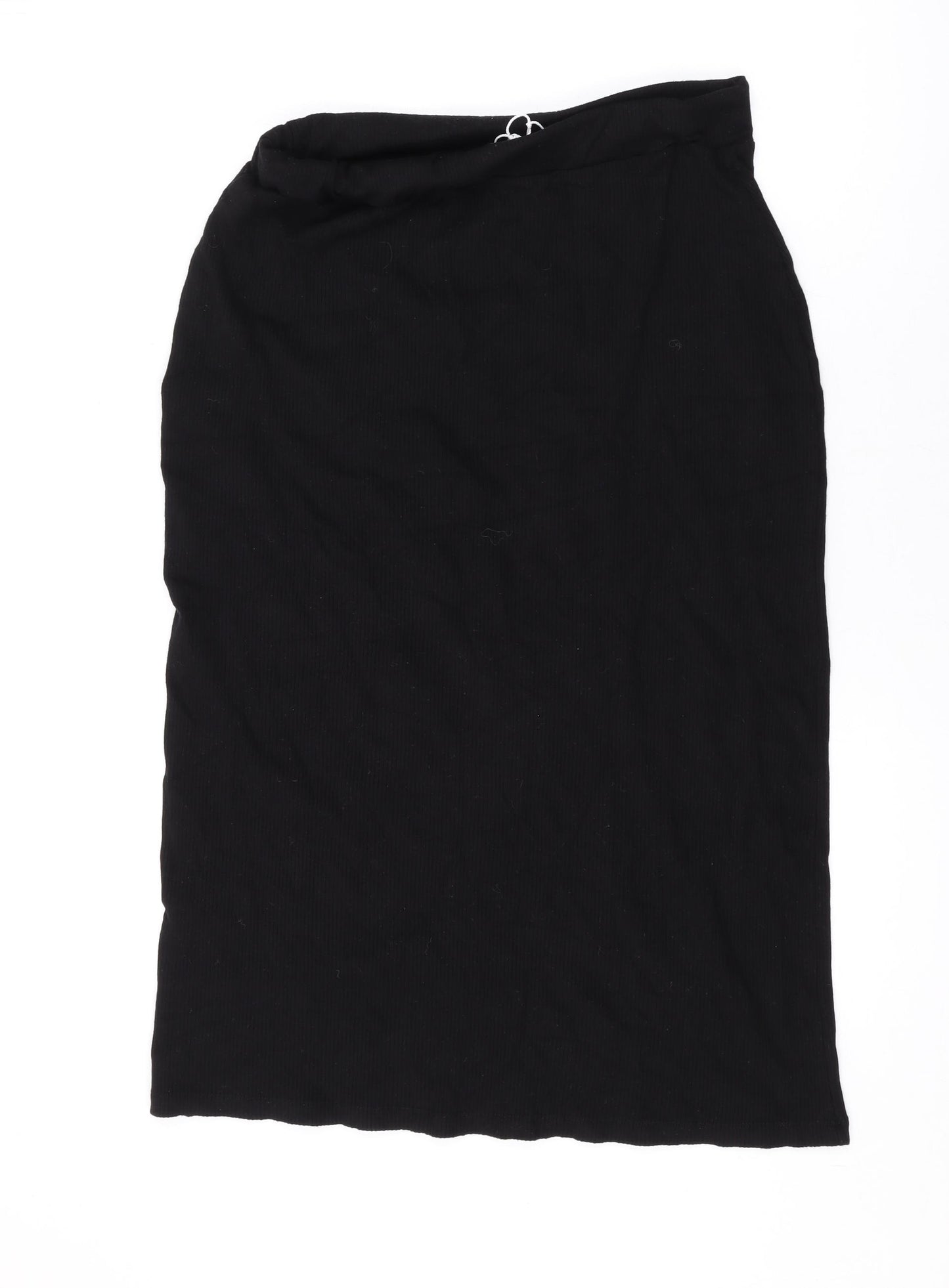 Warehouse Womens Black Polyester A-Line Skirt Size M