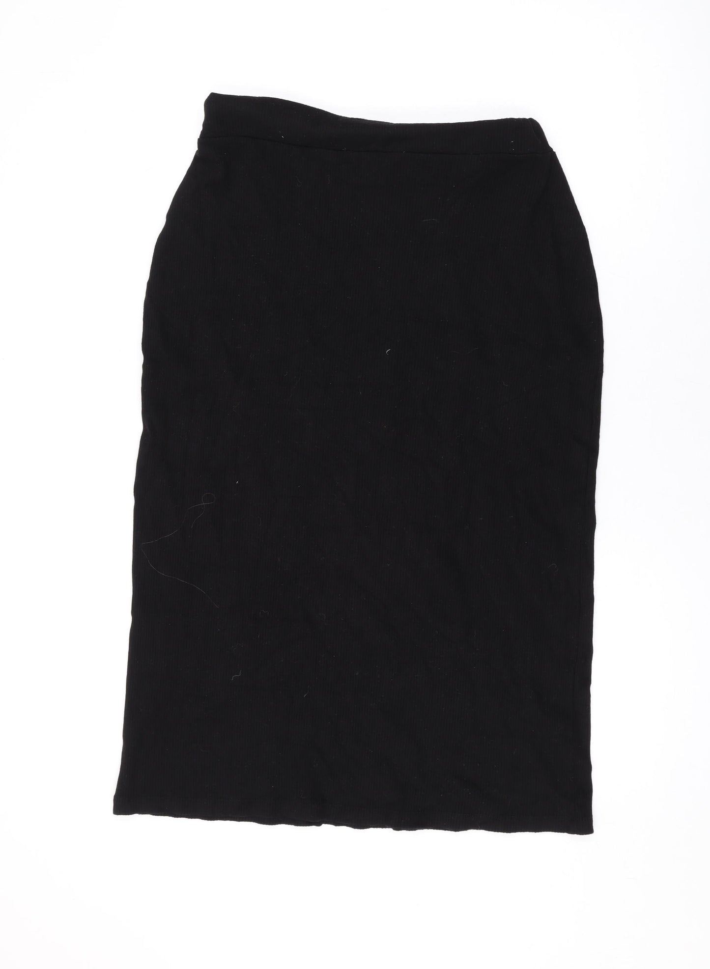 Warehouse Womens Black Polyester A-Line Skirt Size M