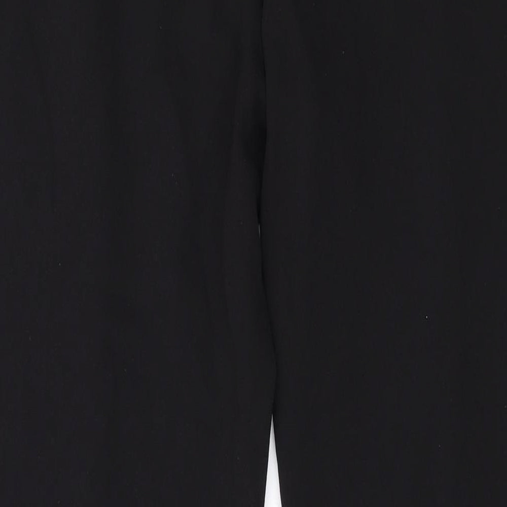 NEXT Womens Black Polyester Trousers Size 16 L32 in Regular