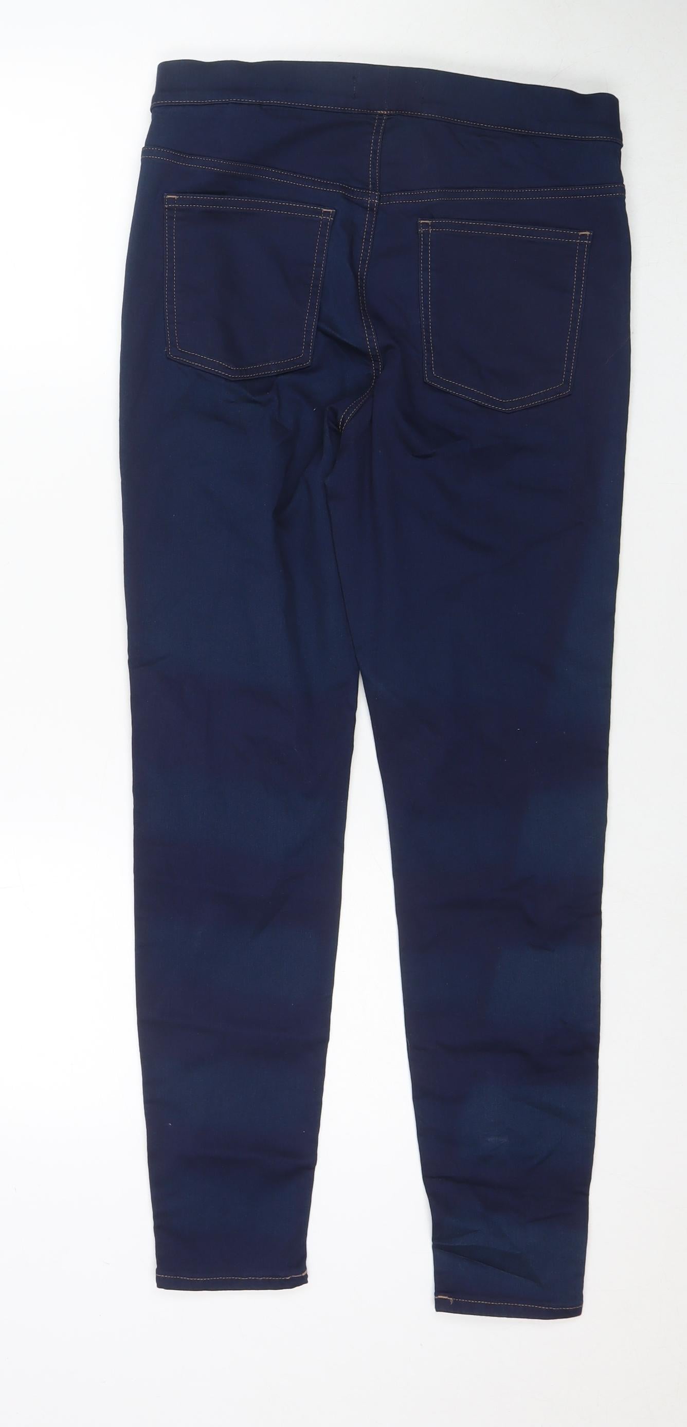 Marks and Spencer Womens Blue Cotton Jegging Jeans Size 12 L27 in Regular