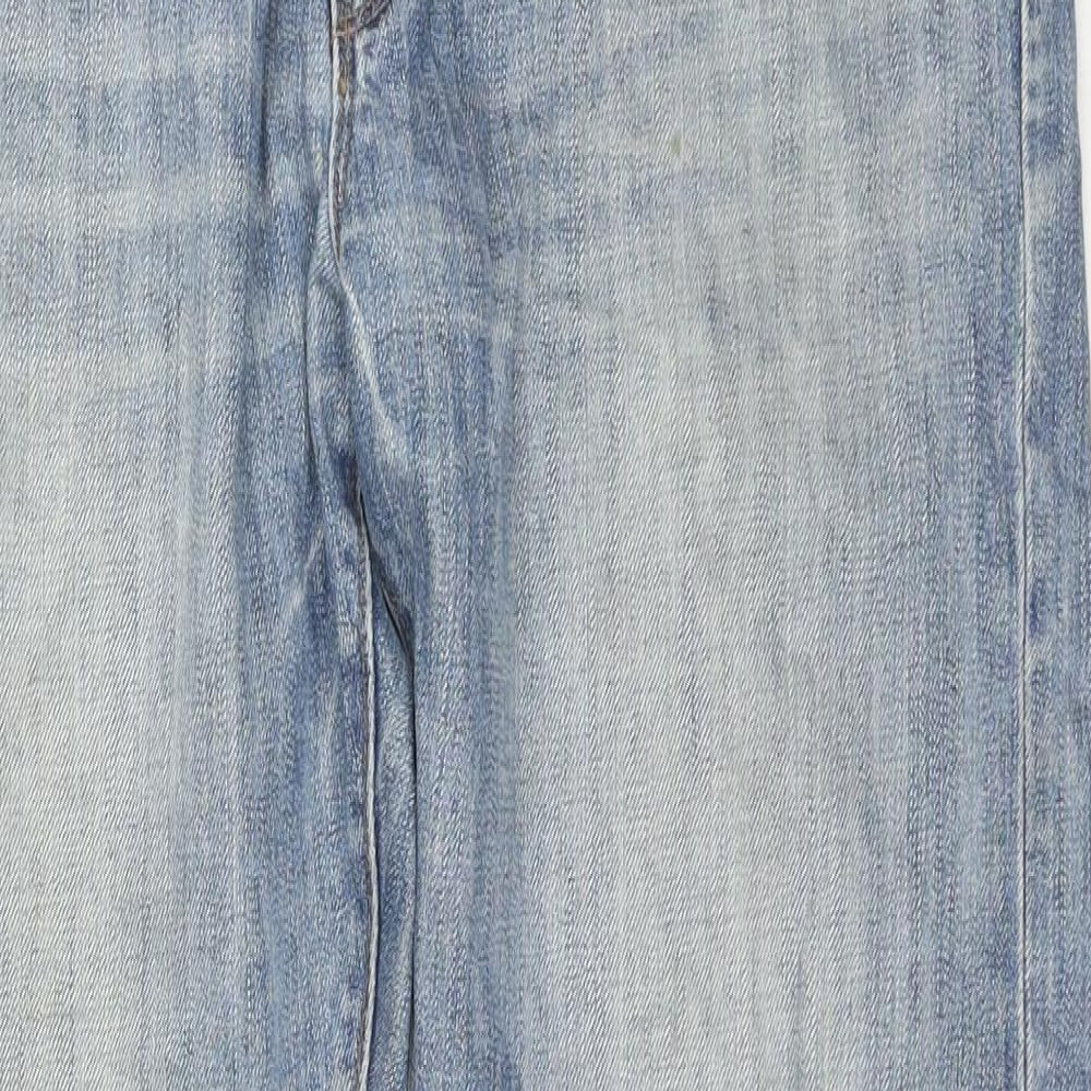 Gap Mens Blue Cotton Straight Jeans Size 36 in L32 in Regular Zip