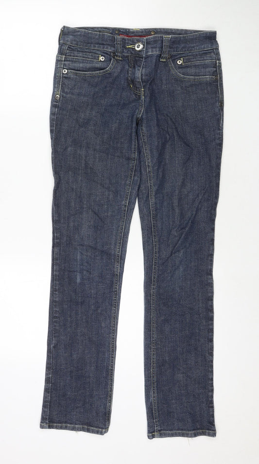 River Island Womens Blue Cotton Skinny Jeans Size 10 L30 in Regular Zip