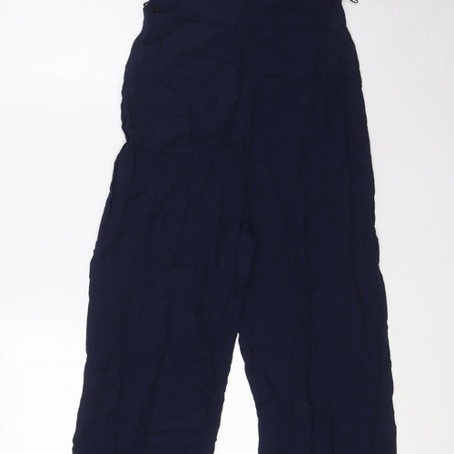 Marks and Spencer Womens Blue Viscose Jumpsuit One-Piece Size 6 L30 in Zip